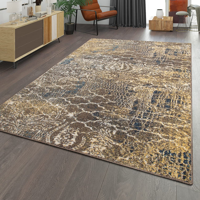 Modern Distressed Rug Multicolour #47123