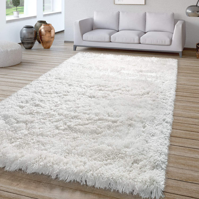 Extra Thick Shaggy Rug in Off White #56337