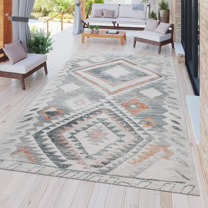 Grey Boho Tribal Rugs #5832