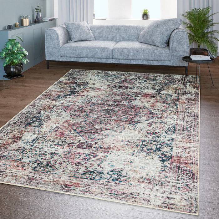 Traditional Distressed Rugs Flatwave Multicoloured #22153