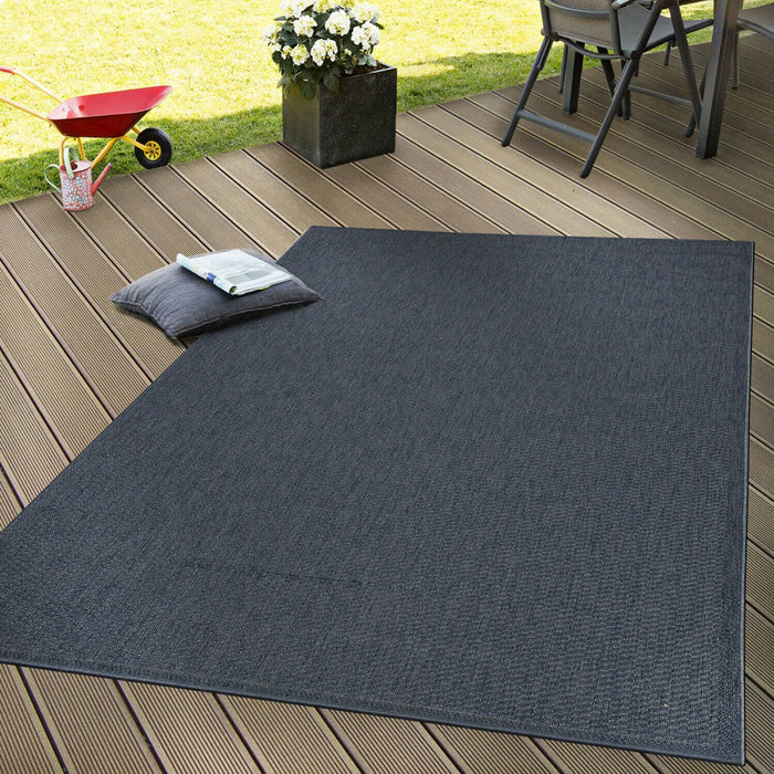 Indoor / Outdoor Rug Washable Braided in Navy Blue #65797