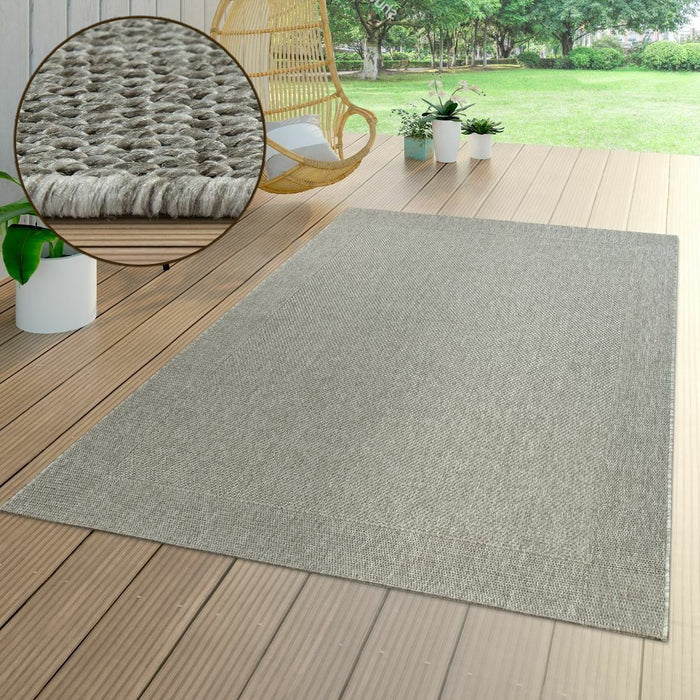 Grey Indoor / Outdoor Rug Flatwave #9498