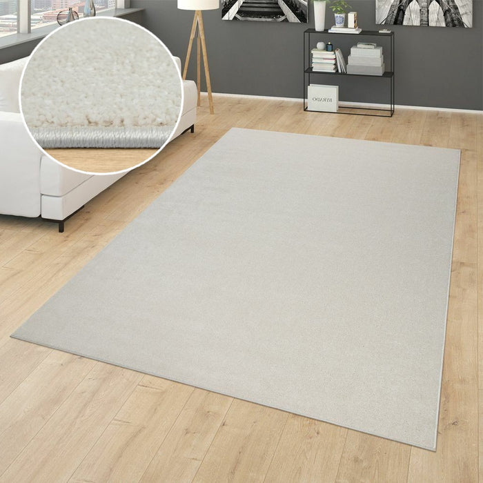 Cream Plain Soft Rug #12501