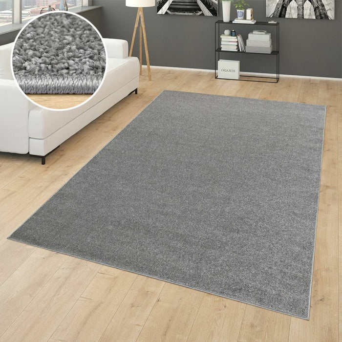 Grey Plain Soft Rug #12503