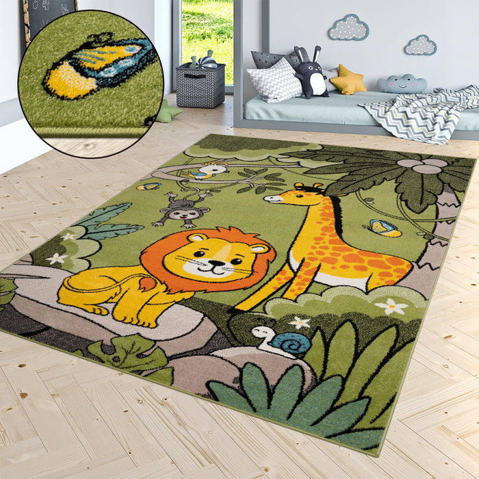 Kids Jungle Lion Multicolour Rug #1132