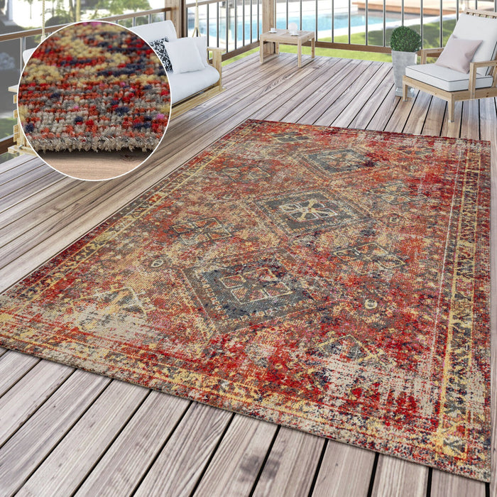 Indoor / Outdoor Ethnic Rug Multicolour #76877