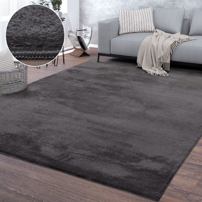 Dark Grey Soft Carpet #8124