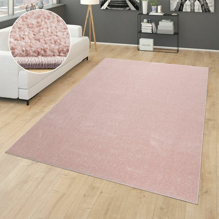 Pink Plain Soft Rug #12505