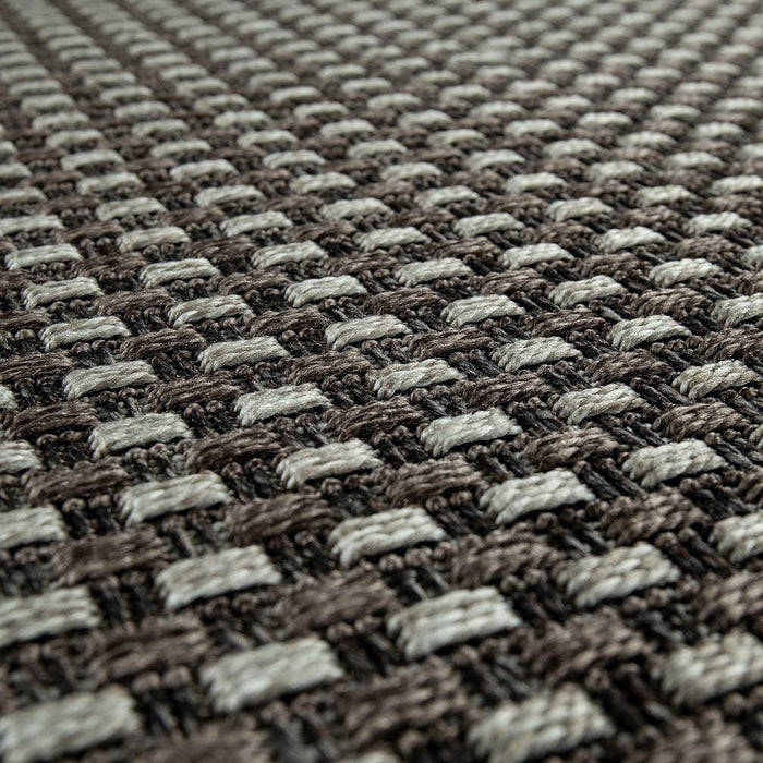 Indoor / Outdoor Rug Sisal Brown Grey #9526