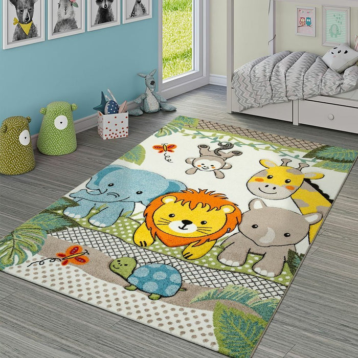 Kids Jungle Lion Multicolour Rug #1162