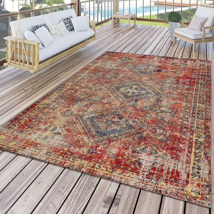 Indoor / Outdoor Ethnic Rug Multicolour #76877