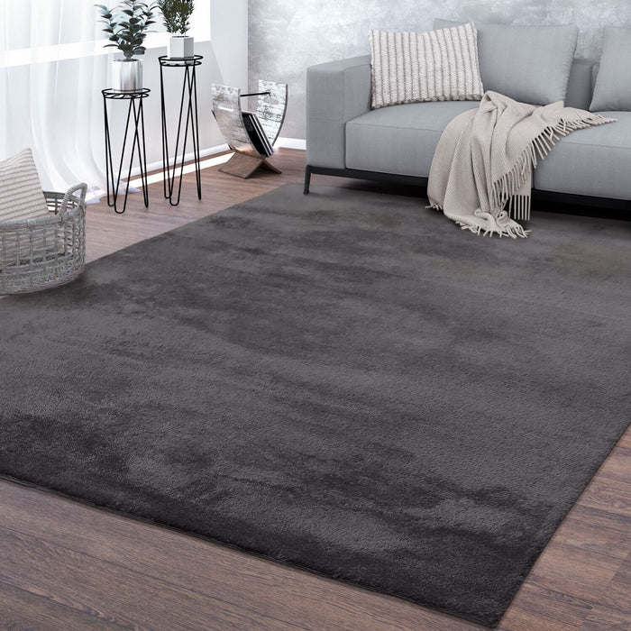 Dark Grey Soft Carpet #8124