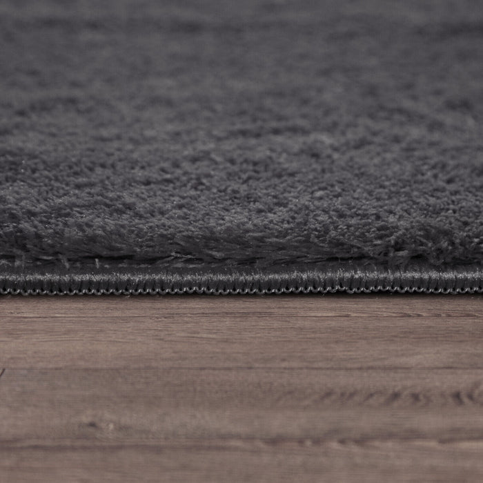 Dark Grey Soft Carpet #8124