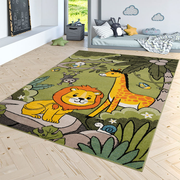 Kids Jungle Lion Multicolour Rug #1132