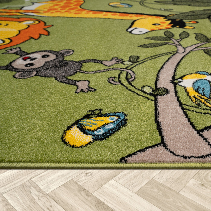 Kids Jungle Lion Multicolour Rug #1132