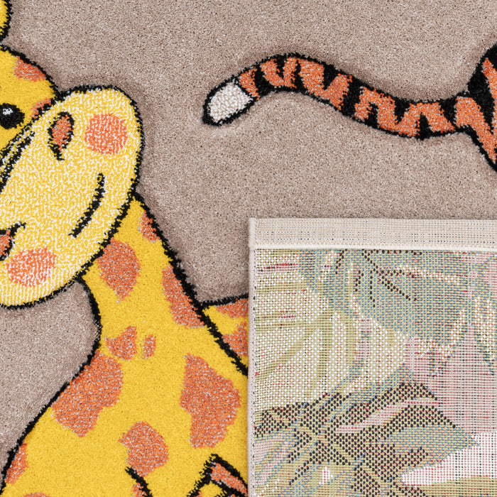 Kids Jungle Animals Multicolour Rug #1134