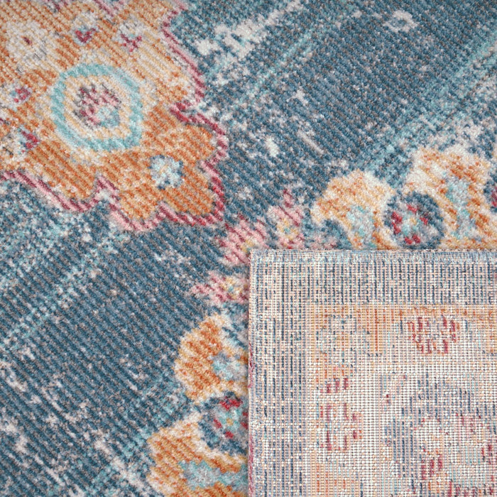 Blue Traditional Medallion Rugs #59163