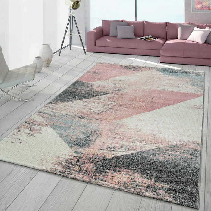 Distressed Abstract Rug #82127