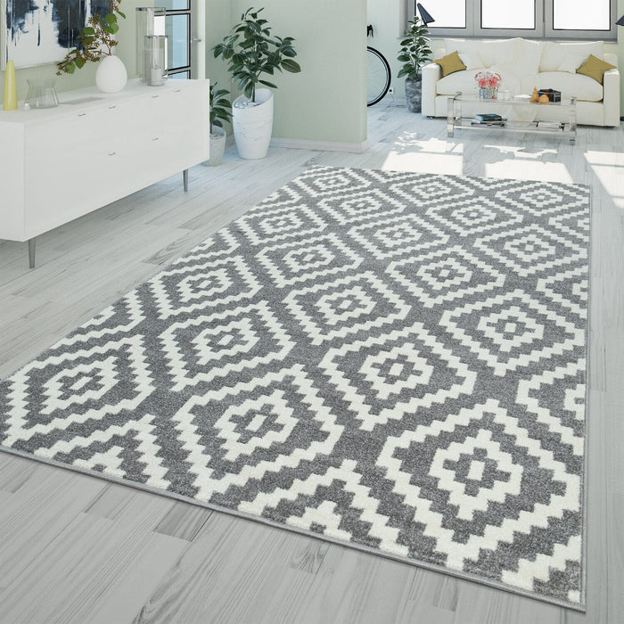 Grey Modern Scandi Rug #42244