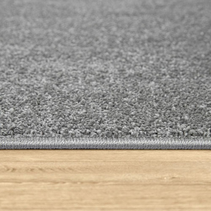 Grey Plain Soft Rug #12503