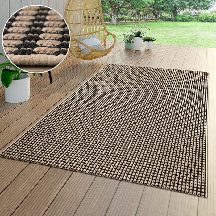 Indoor / Outdoor Rug Sisal Beige Grey #9527