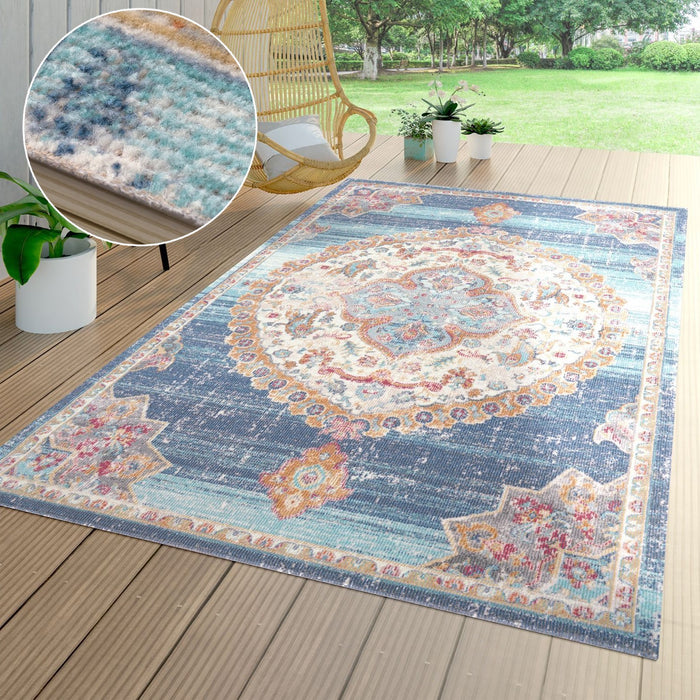 Blue Traditional Medallion Rugs #59163