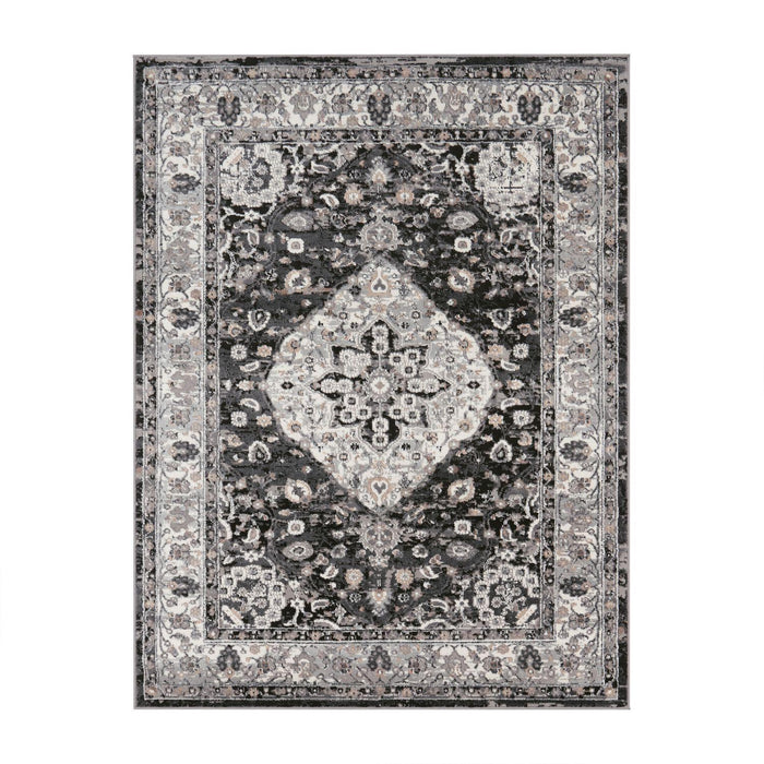 Classic Traditional Rug Grey / Black #540004