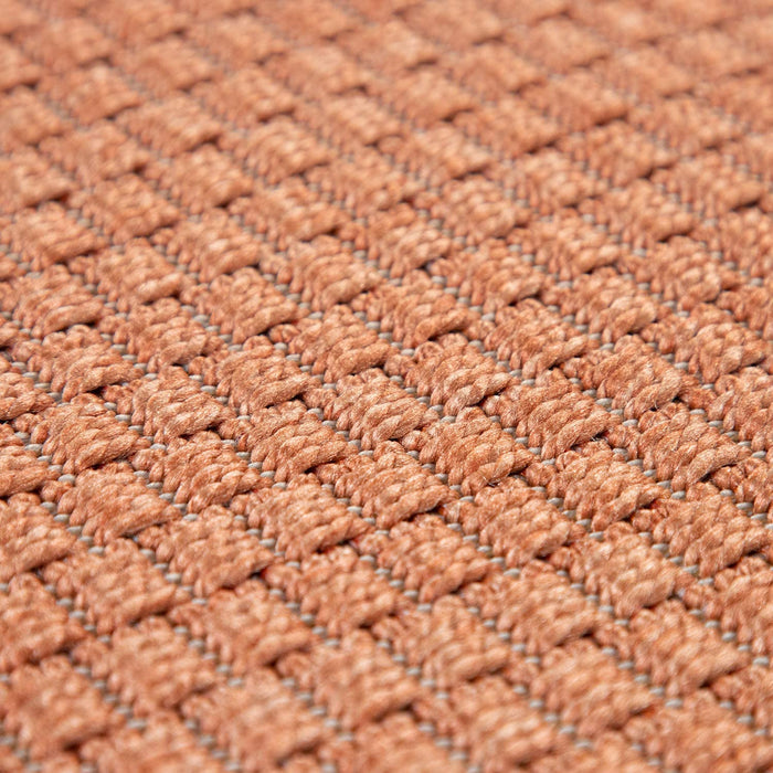 Indoor / Outdoor Rug Washable Braided in Terracotta #65799