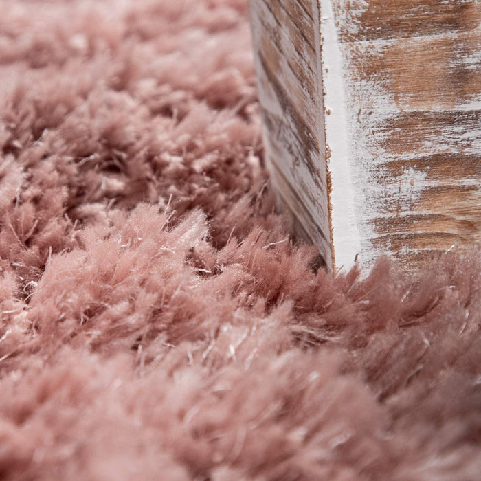 Extra Thick Shaggy Rug in Pink #56335