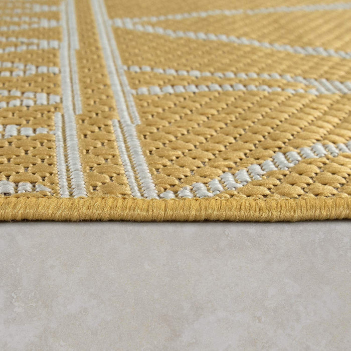 Indoor / Outdoor Rug Zigzag  In Yellow #45795