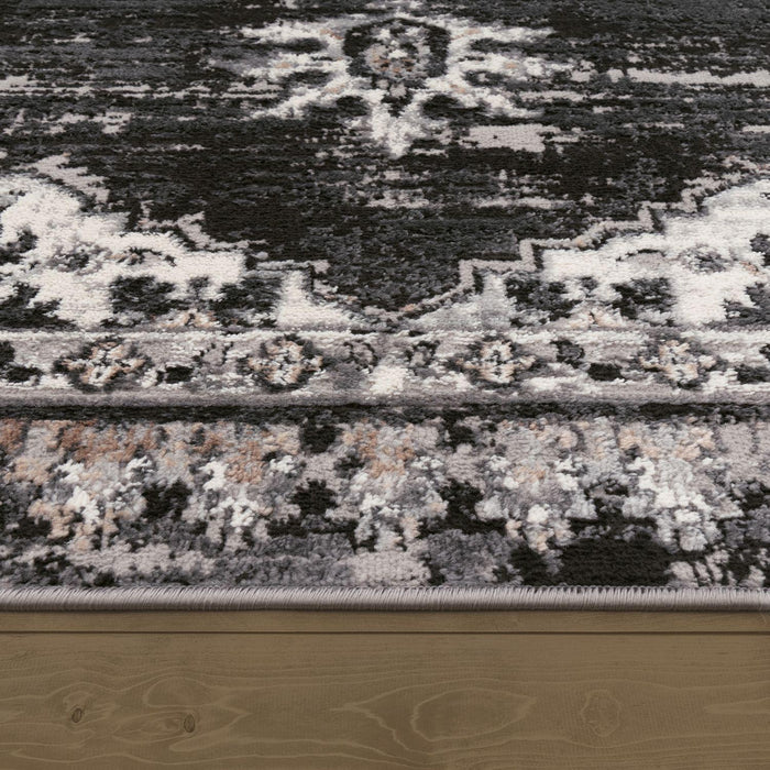 Classic Traditional Rug Grey / Black #540003