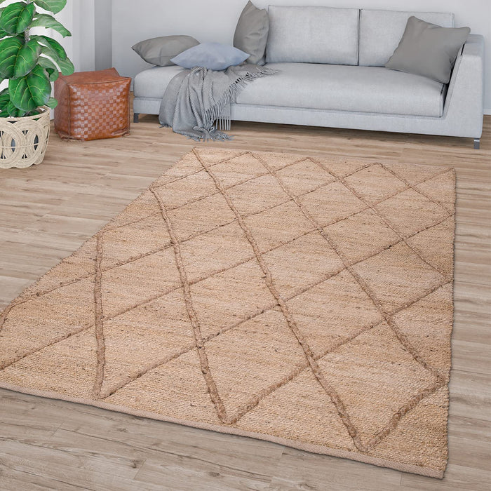 Handmade Jute Flat Wave Rug #2114