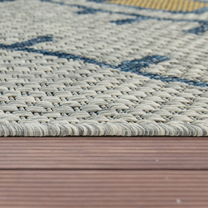 Yellow Indoor / Outdoor Flatwave Scandi Rug  #4114