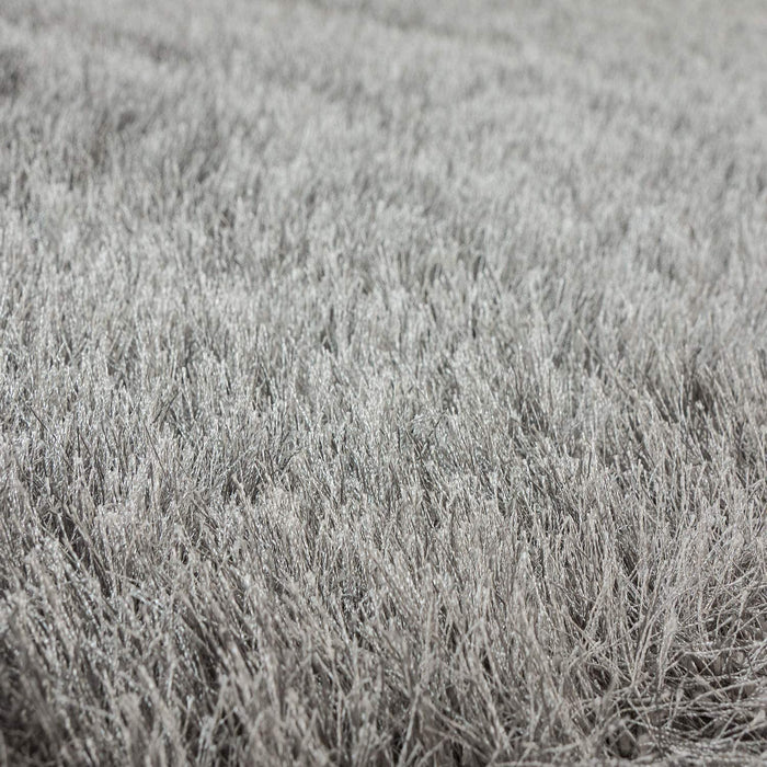 Super Soft Shaggy Plain Rug In Grey #81555