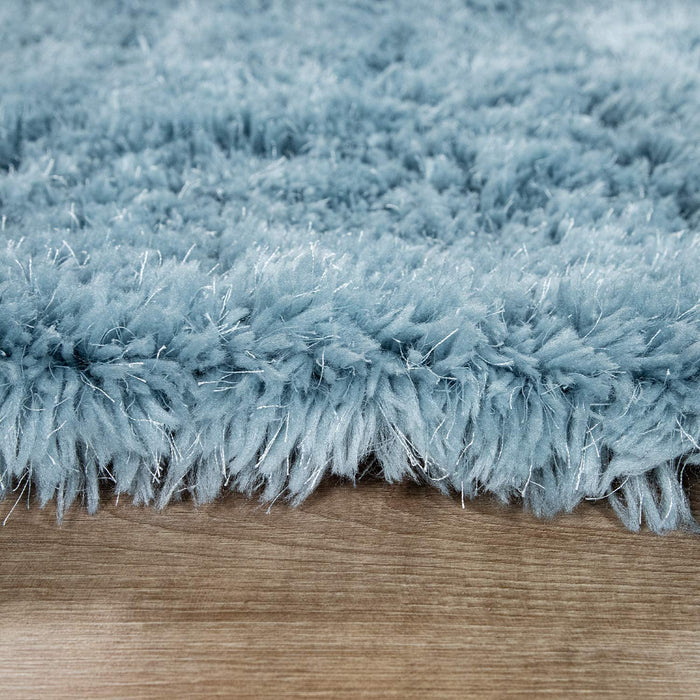 Extra Thick Shaggy Rug in Blue #56336