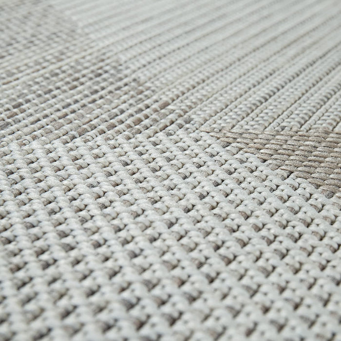 Beige Indoor / Outdoor Rug Rhombus Abstract #9998