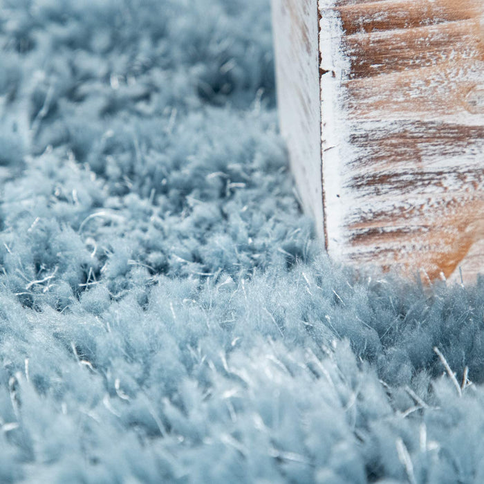 Extra Thick Shaggy Rug in Blue #56336