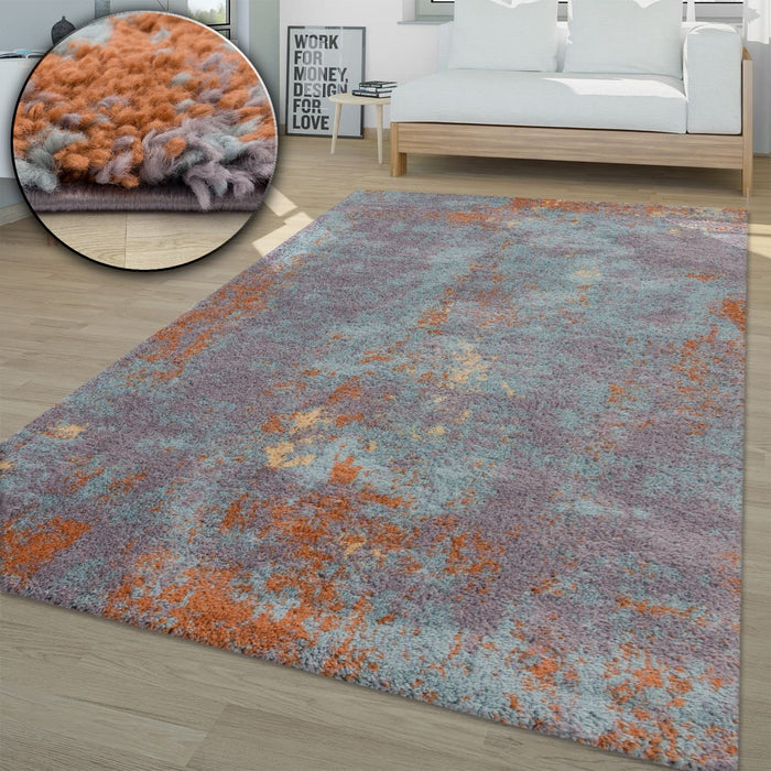 Shaggy Abstract Multicoloured Rug #47024