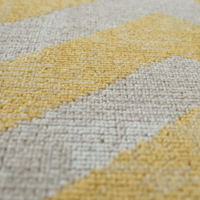 Modern Scandi Design Rug Yellow #5443b