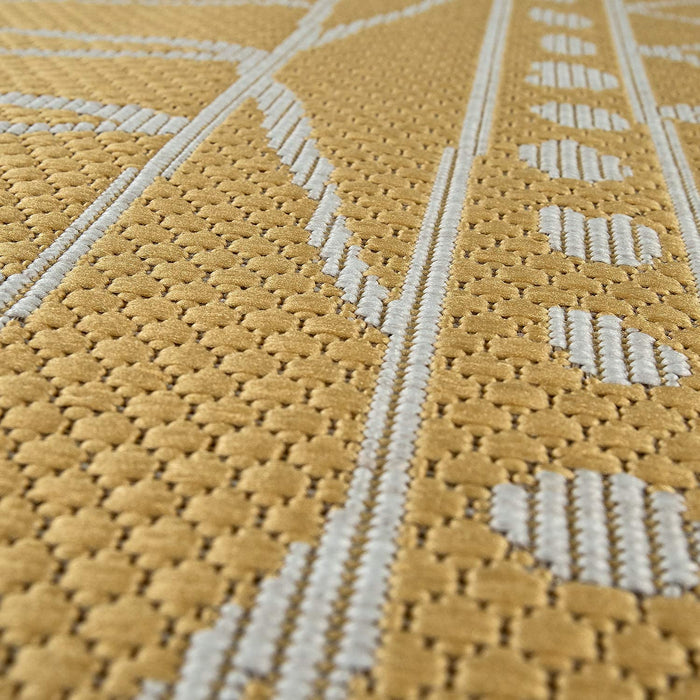 Indoor / Outdoor Rug Zigzag  In Yellow #45795