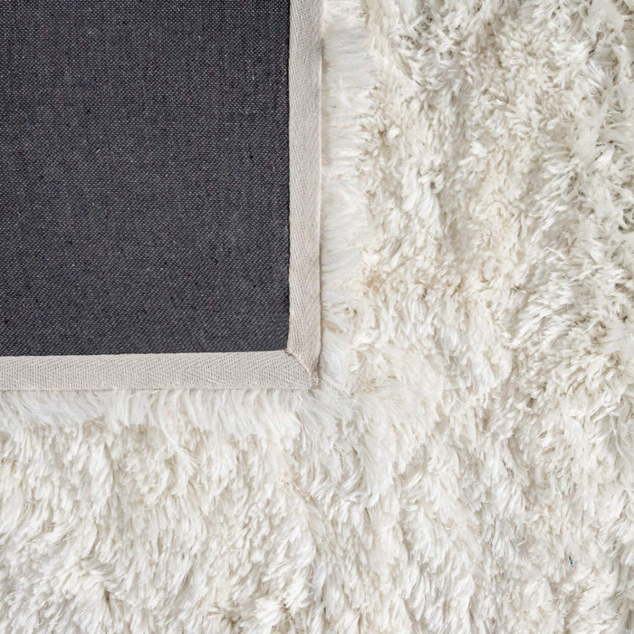 Extra Thick Shaggy Rug in Off White  #56337