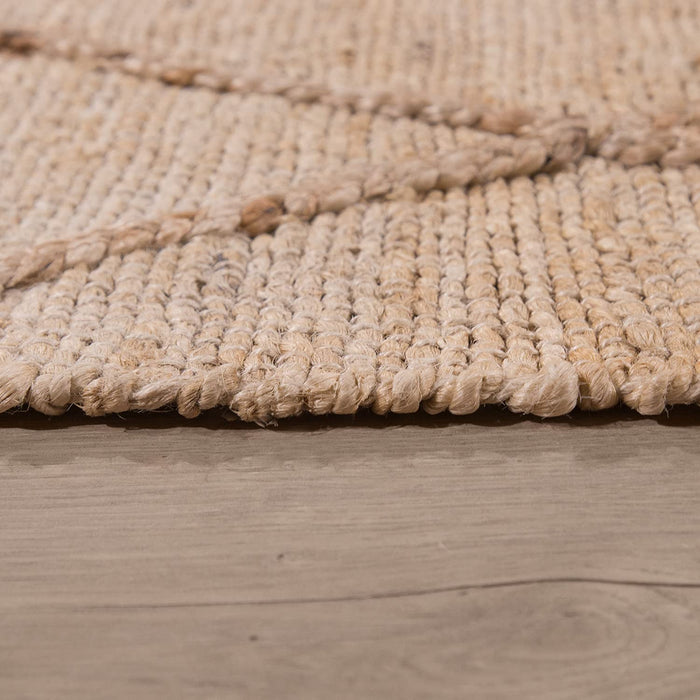 Handmade Jute Flat Wave Rug #2114