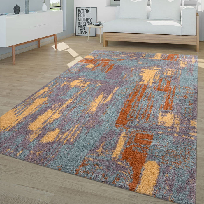 Shaggy Abstract Multicoloured Rug #47023