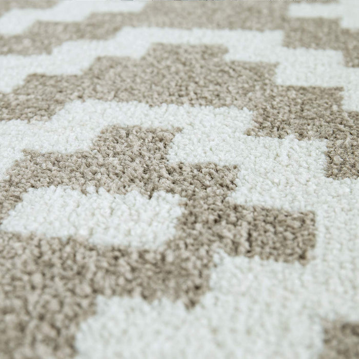 Beige Modern Scandi Rug #4223b