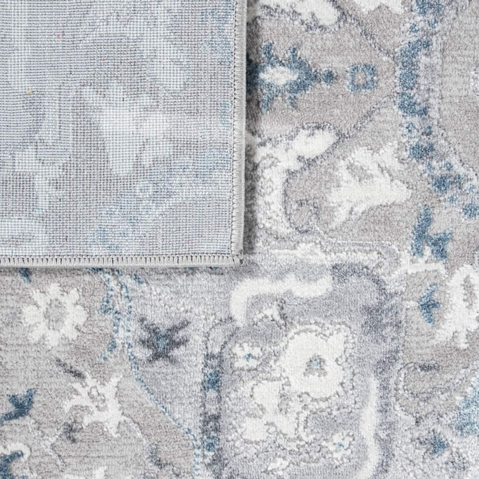 Floral Vintage Oriental In Grey Blue # 33481