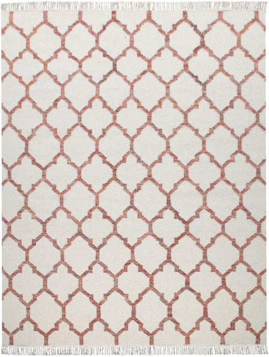 Modern Moroccan Rug Wool & Cotton Pink #44456