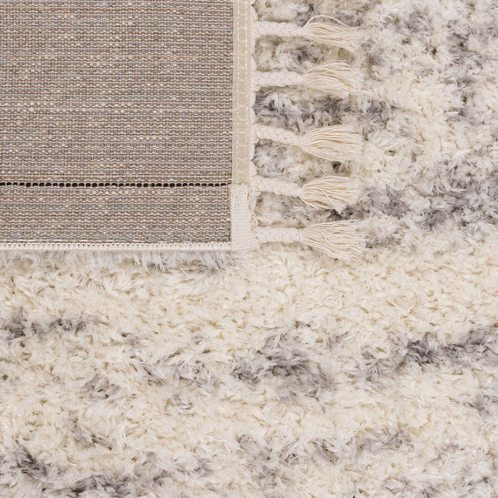 Shaggy Solid Rug Cream Grey #45560