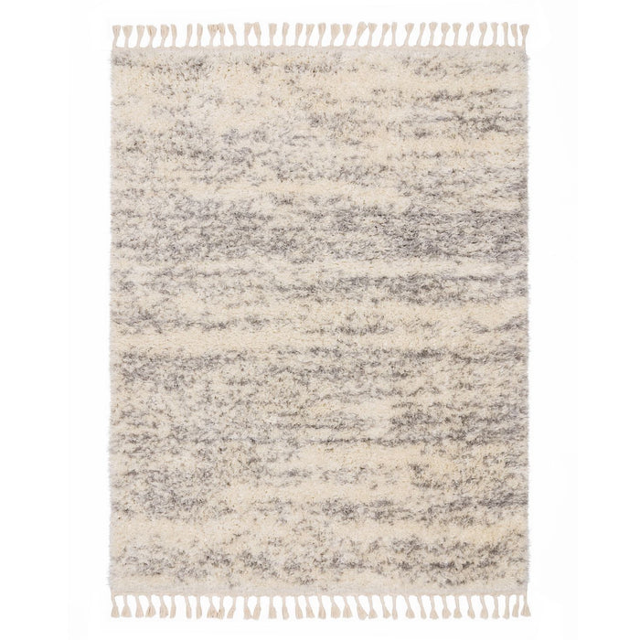 Shaggy Solid Rug Cream Grey #45560